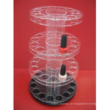 Kosmetik Einzelhandel Store Custom Spinning Units Tischplatte 4-Schicht rotierenden Acryl Nagellack Display Rack